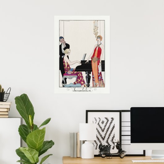 George Barbier Poster (Thuiskantoor)