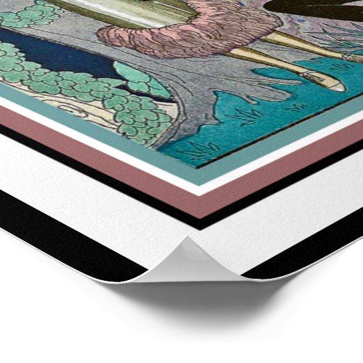 George Barbier "The proposal" Art Deco Print 16x20 (Hoek)