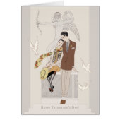 George Barbier Valentijn Love koppel CC1222 Card (Voorkant)