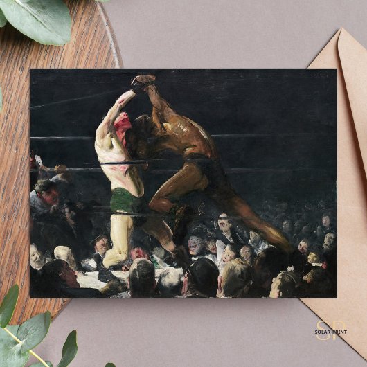 George Bellows Beide leden van deze Club Painting Briefkaart