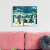 George Bellows - Love of Winter Canvas Afdruk (Insitu (Woonkamer))