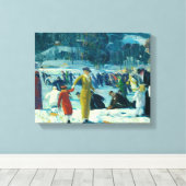 George Bellows - Love of Winter Canvas Afdruk (Insitu (Houten vloer))