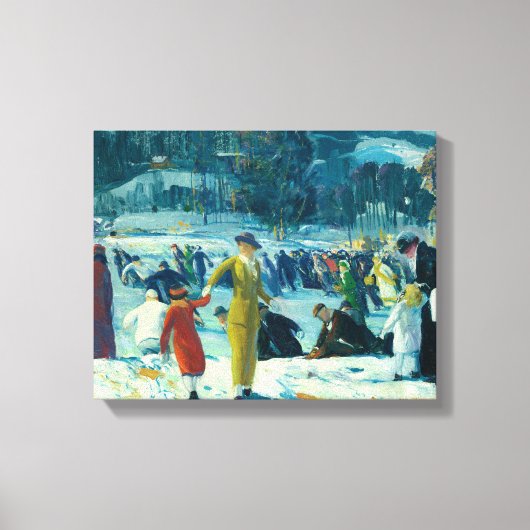 George Bellows - Love of Winter Canvas Afdruk (Voorkant)