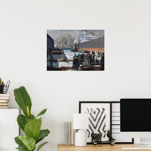 George Bellows Mannen van de Docks Poster (Thuiskantoor)