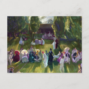 George Bellows Tennis in Newport Briefkaart