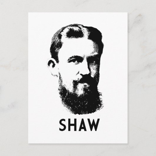 George Bernard Shaw Briefkaart (Voorkant)