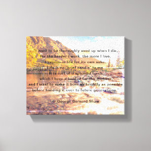George Bernard Shaw citaat Canvas Afdruk