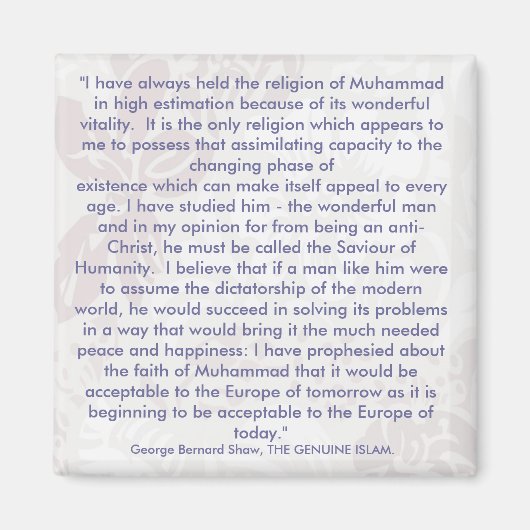 George Bernard Shaw citeert koelkastmagneet Magneet (Voorkant)