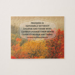 George Bernard Shaw Inspirerend uitspraak "Change" Legpuzzel