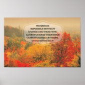 George Bernard Shaw Inspirerend uitspraak "Change" Poster (Voorkant)