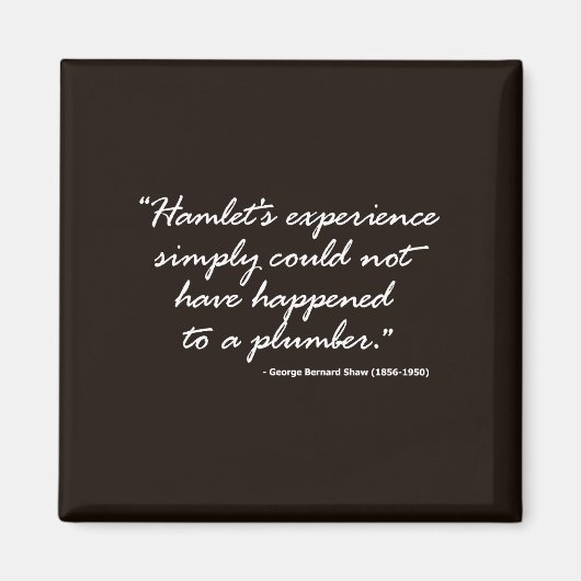 George Bernard Shaw op Hamlet Magneet (Voorkant)