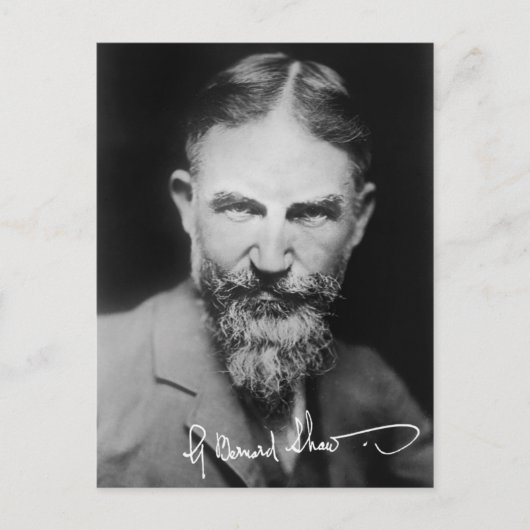 George Bernard Shaw - Portrait Briefkaart (Voorkant)
