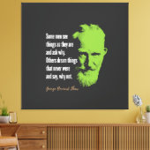 George Bernard Shaw Quote Canvas Afdruk (Insitu (Woonkamer))