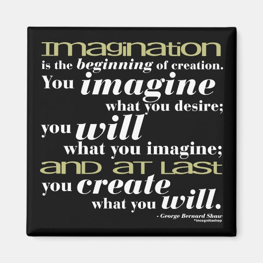 George Bernard Shaw Quote Magneet (Voorkant)