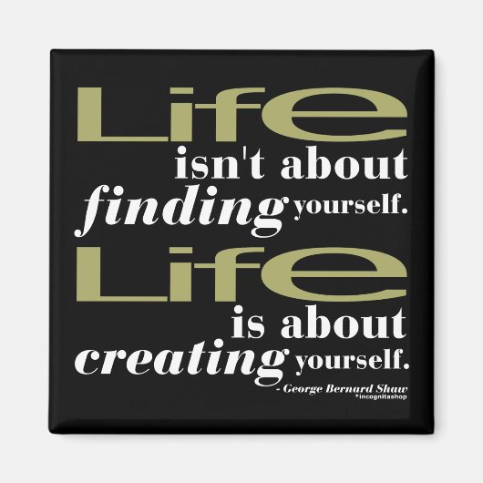 George Bernard Shaw Quote Magneet (Voorkant)