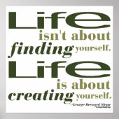 George Bernard Shaw Quote Poster (Voorkant)