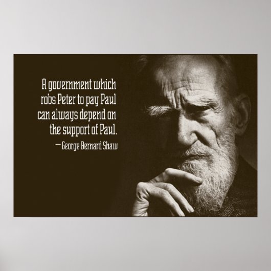 George Bernard Shaw Quote Poster (Voorkant)