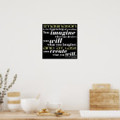 George Bernard Shaw Quote Poster (Keuken)