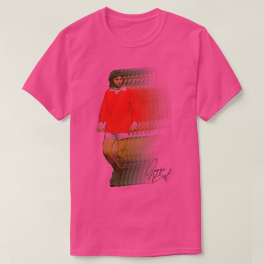 George Best Retro Fade T-shirt (Design voorkant)