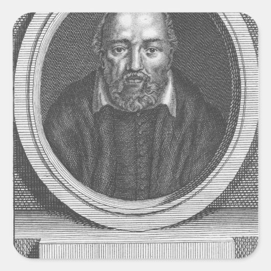 George Buchanan, gegraveerd voor Universal Magazin Vierkante Sticker (Voorkant)