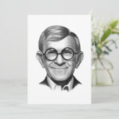 George Burns Feestdagenkaart (Staand voorkant)