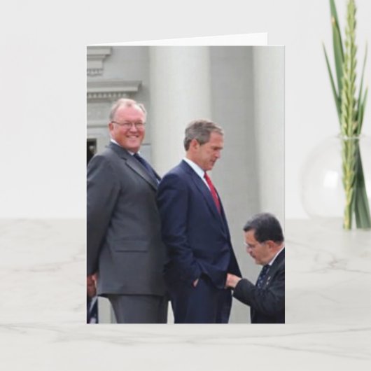 George Bush dankt u wenskaart Kaart (Voorkant)