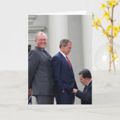 George Bush dankt u wenskaart Kaart (Gele Bloem)