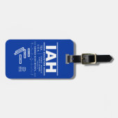 George Bush Intcntl Airport IAH Bagage Label (Voorkant horizontaal)