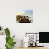 George Caleb Bingham Boatmen on the Missouri Poster (Thuiskantoor)