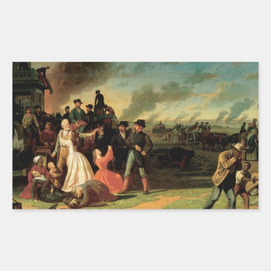 George Caleb Bingham - Orde nr. 11 Rechthoekige Sticker (Voorkant)