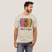 George Carlin Comedian 70s Retro Style Fade T-shirt (Voorkant volledig)