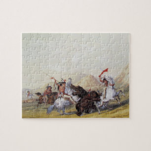 George Catlin Aanval op de Grijze Beer 1844 Legpuzzel