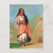George Catlin, Blackfoot Indiase vrouw Briefkaart (Voorkant)