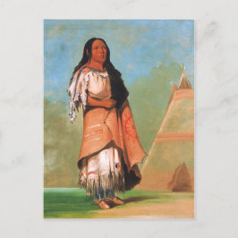 George Catlin, Blackfoot Indiase vrouw Briefkaart