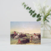 George Catlin - de Jacht van Buffels Briefkaart (Staand voorkant)