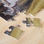 George Catlin die het Beer Grizzly aanvalt 1844 Legpuzzel (Zijkant)