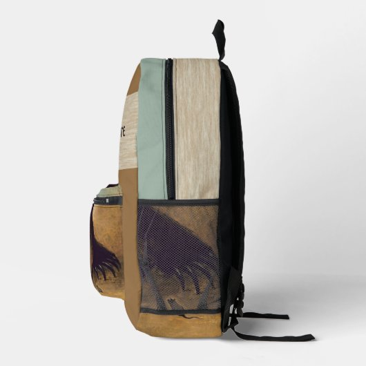 George Catlin - Grizzly Beer and Mouse Bedrukte Rugzak (Rechts)