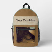 George Catlin - Grizzly Beer and Mouse Bedrukte Rugzak (Voorkant)