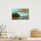 George Catlin Sac en Fox Sailing in Canoes Poster (Keuken)