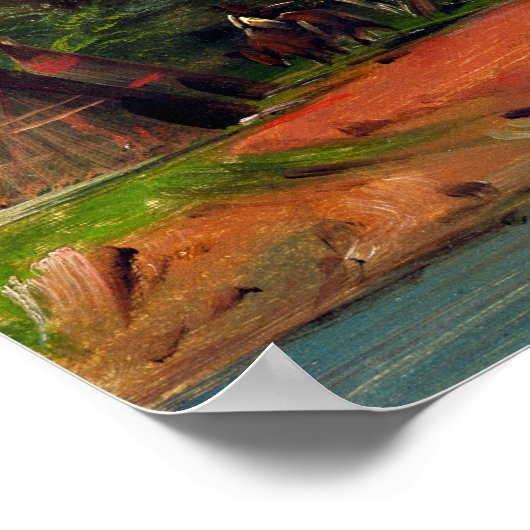 George Catlin Sac en Fox Sailing in Canoes Poster (Hoek)