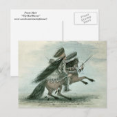 George Catlin - Warrior Briefkaart (Voorkant / Achterkant)