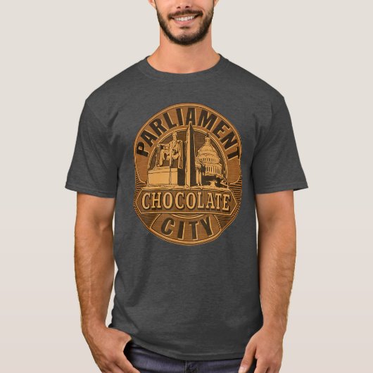 George Clinton Parlement Funkadelic Chocolade Cit T-shirt (Voorkant)