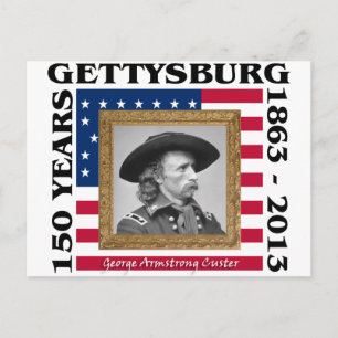 George Custer - 150e Jubileum Gettysburg Briefkaart