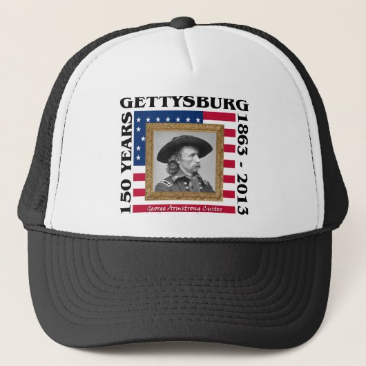 George Custer - 150th Jubileum Gettysburg Trucker Pet (Voorkant)