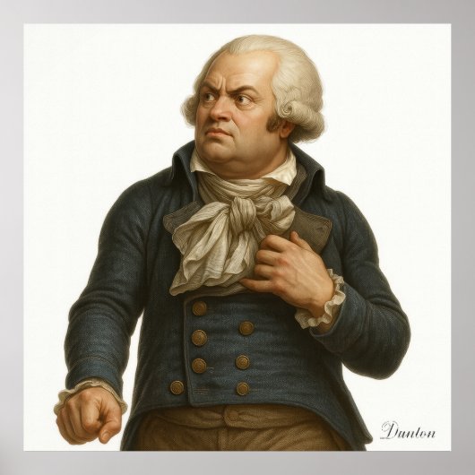 George Danton - Franse Revolutie Print (Voorkant)