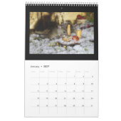 George de muis in een rooster van het stapelhuis kalender (Jan 2027)