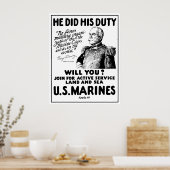George Dewey US Marines Poster (Keuken)