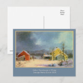 George Durrie Yellow Rustic Country Farmhouse Briefkaart (Voorkant / Achterkant)
