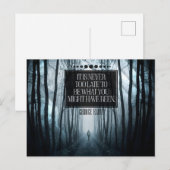 George Eliot Inspirerend Quote "Nooit te laat" Briefkaart (Voorkant / Achterkant)