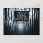 George Eliot Inspirerend Quote "Nooit te laat" Briefkaart (Voorkant)
